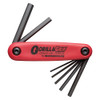 Bondhus 12592 HF7MS GorillaGrip Set of 7 Hex Fold-up Keys, sizes 1.5-6mm