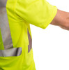 Tingley Job Sight S75022.SM ANSI 107High Visibility Class 2 T-Shirt, Small, Fluorescent Yellow-Green