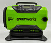NO BOX - Greenworks ING401 24V Cordless Tire Inflator, 160 PSI Portable Air Compressor, 2 Power Sources, Auto Shut Off - TOOL ONLY