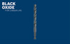 BOSCH BL2132IM 1-Piece 5/64 in. x 2 in. Black Oxide Metal Drill Bit Impact Tough with Impact-Rated Hex Shank for Applications in Steel, Copper, Aluminum, Brass, Oak, MDF, Pine, PVC and More