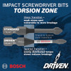 BOSCH ITDSA38 - Driven 1/4 In. Hex to 3/8 In. Impact Socket Adapter