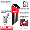 EKLIND 13207 Ball-Hex-L Key allen wrench - 7pc set SAE Inch Sizes 5/64-1/4 Long series
