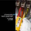 Ideal Electrical 61-070 Volt Test Leads for 61-065 and 61-076 Voltage Testers, Black