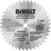 DEWALT DW3325 7-1/4-Inch 40 Tooth ATB Combination Saw Blade with 5/8-Inch and Diamond Knockout Arbor