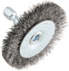 Forney 72727 Wire Wheel Brush, Coarse Crimped with 1/4-Inch Hex Shank, 2-Inch-by-.012-Inch