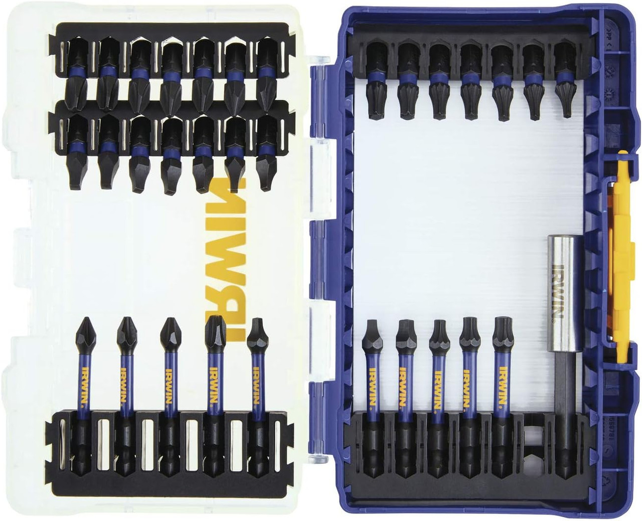 IRWIN Tools IMPACT Performance Series Fastener Power Bits, 20pc Set with Pro Case (1903766)