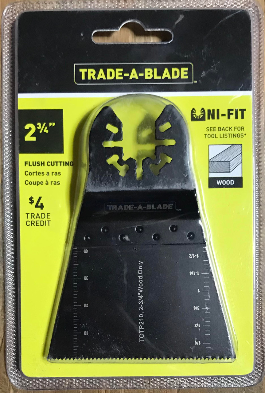 Trade-A-Blade 2-3/4in Flush Cutting UniFit Oscillating Blade TOTP210