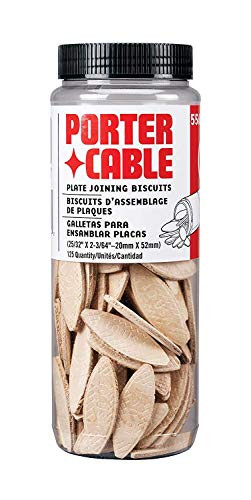 Porter Cable 125-Pieces 5561 No. 10 Plate Joining Biscuits