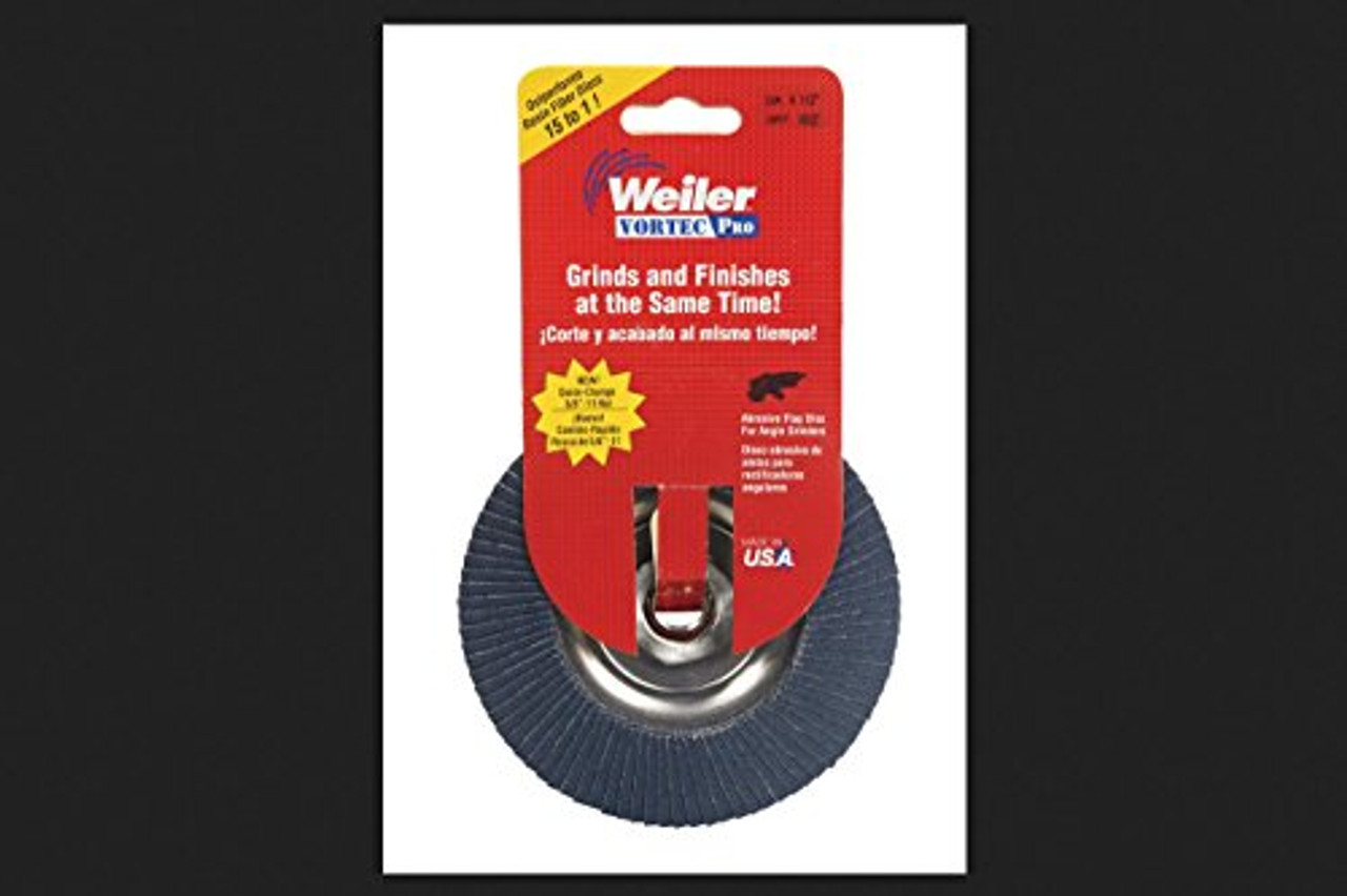 Weiler 30830 Flap Disc Abrasive Nutted 80grit