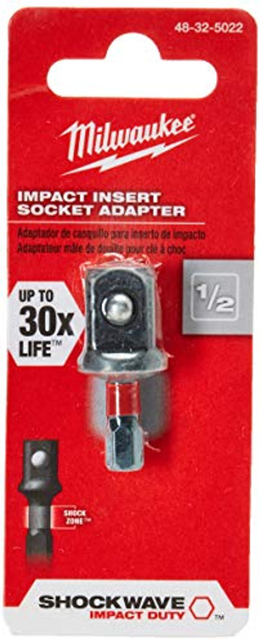 Milwaukee 48-32-5022 Impact Insert Socket Adapter, 1/2"
