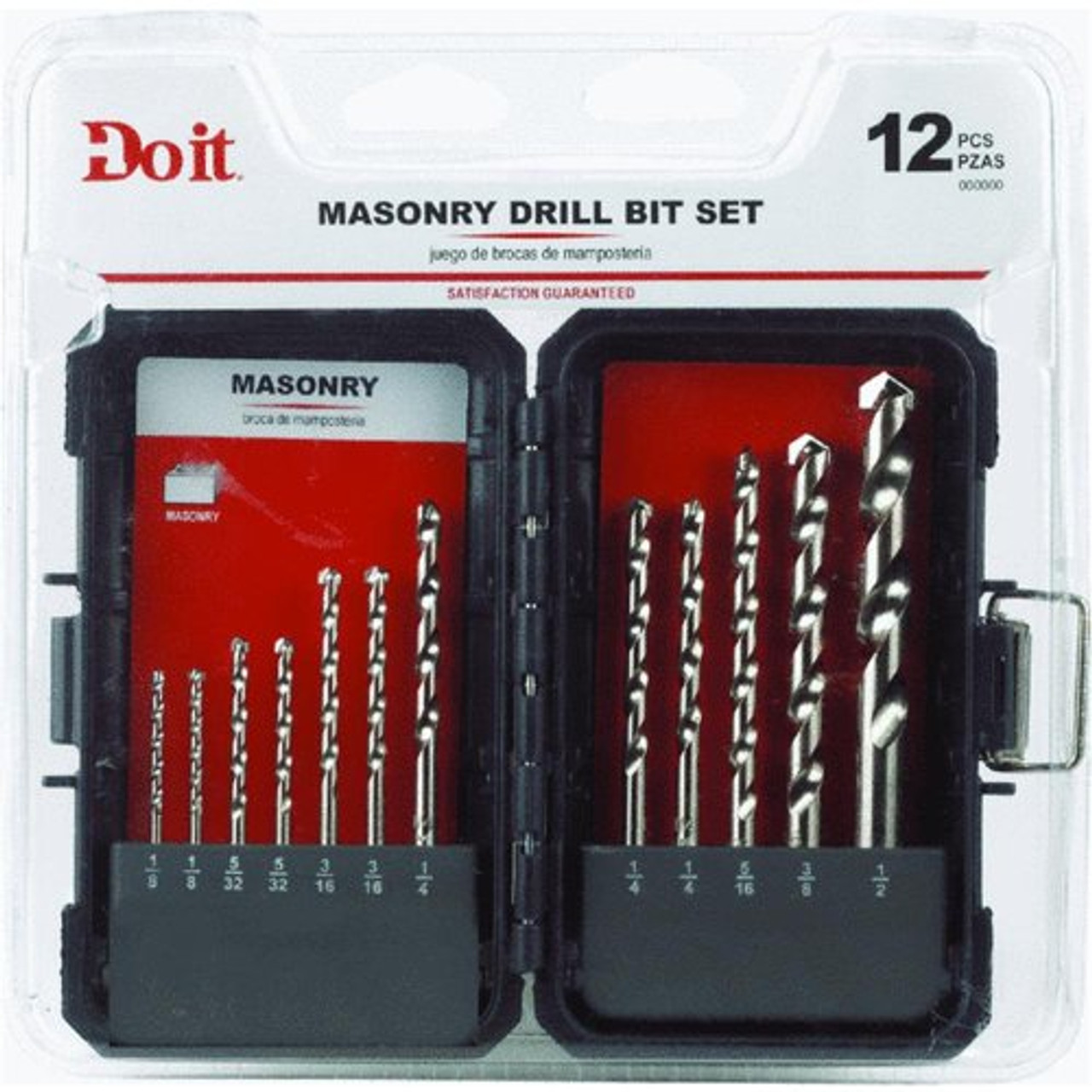 Do It Best 311816 Masonry Bit Set, 12-Piece