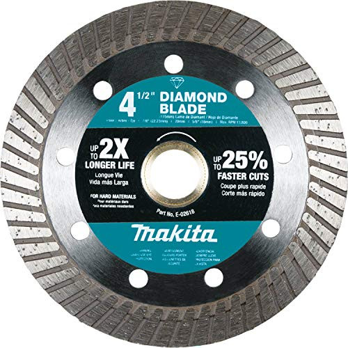Makita E-02618 Turbo Rim Hard Material Diamond Blade, 4-1/2"