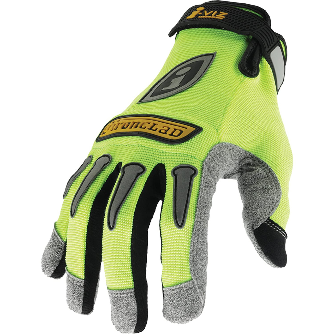 Ironclad IVG-02-S I-Viz Reflective Gloves, Reflective Lime Green, Small