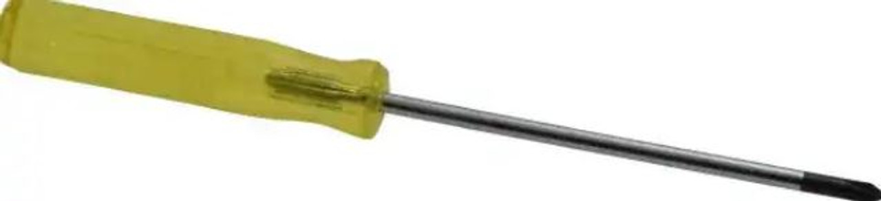 Stanley #0, 5-1/8" OAL, Standard Phillips Screwdriver 2" Handle Length, Round Shank, Acetate Handle