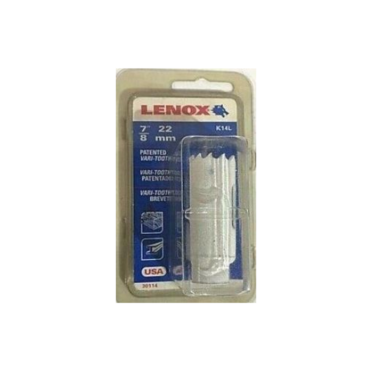 Lenox Bi-Metal Shatter Resistant Wood & Metal Vari-Tooth 7/8" Hole Saw