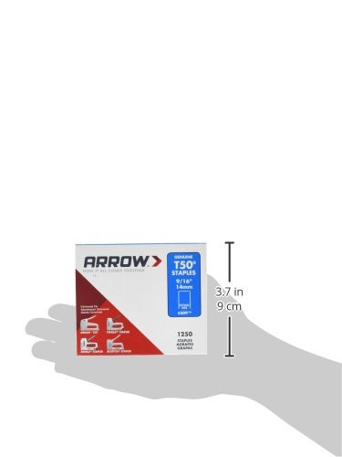 Arrow 509   T50 9/16" Staples, 1250 Count