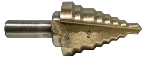 Century Drill & Tool High Speed Steel Step Drill Bit, 7/8" - 1-1/8" 27205