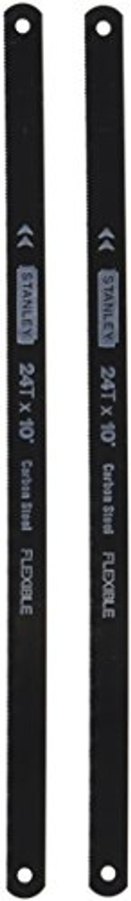 Stanley 15-904 24 Point Hacksaw Blade High Carbon Steel, 10-Inch