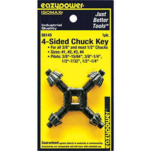 Drill Chuck Key, #1, 2, 3, 4, Quad