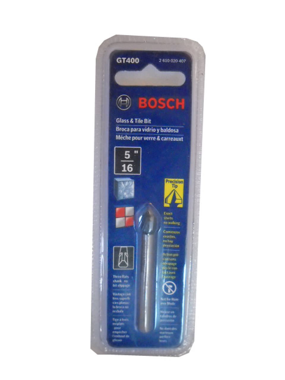 Bosch GT400 5/16 In. Glass and Tile Bit