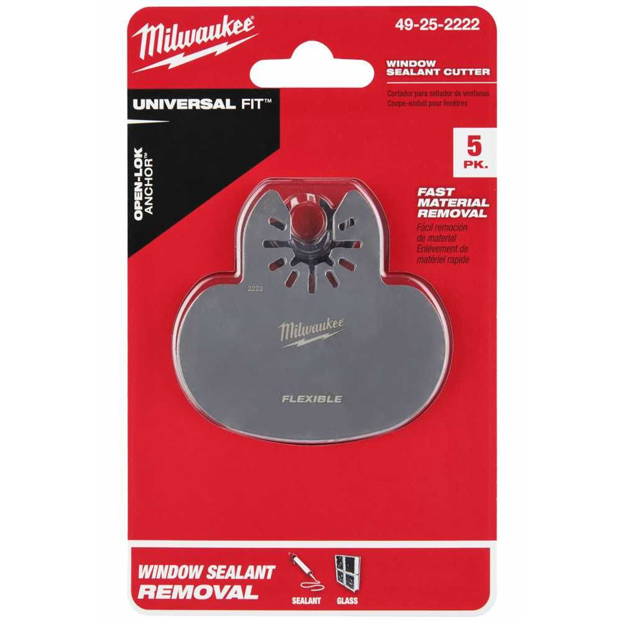 Milwaukee Window Sealant Cutter Oscillating Blade 49-25-2222