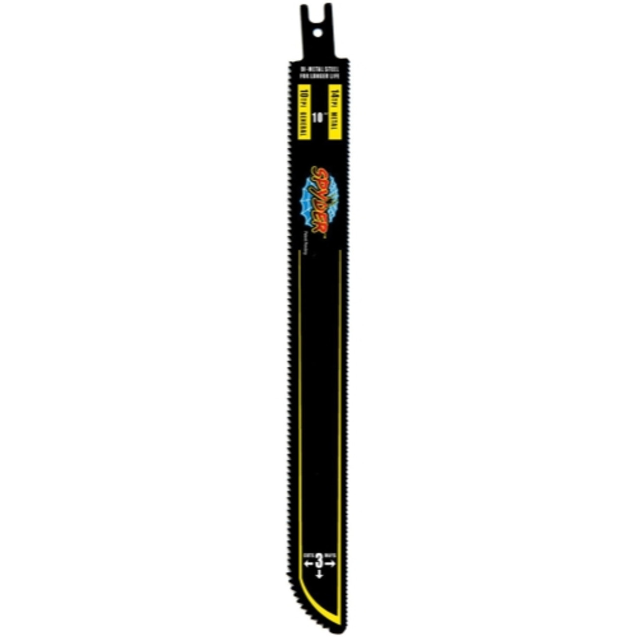 3pk. Spyder 10"" Reciprocating Blades 14 / 10 TPI 200018