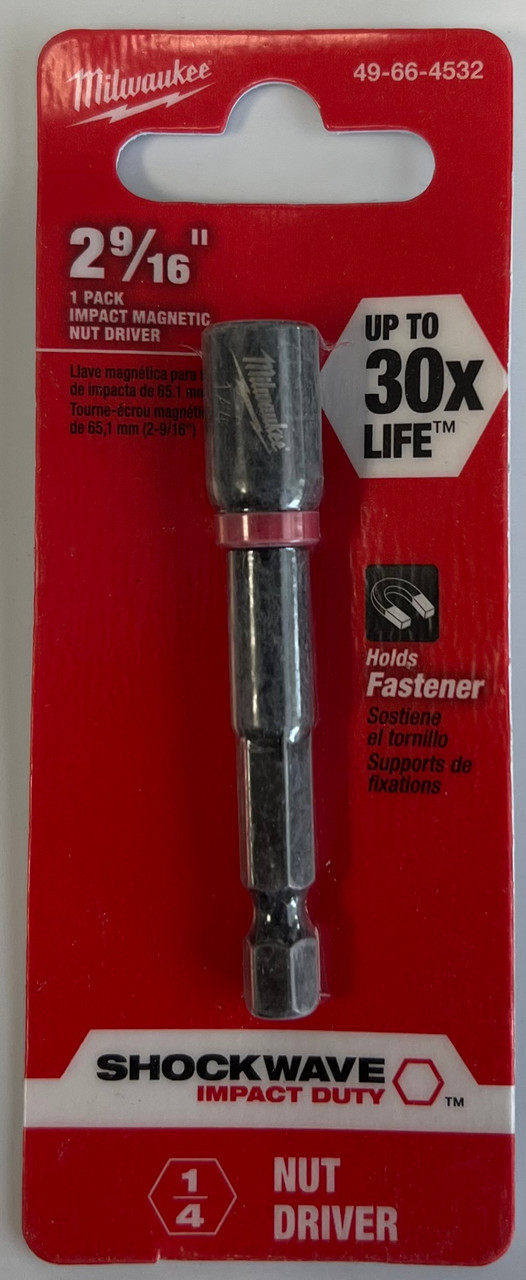 MILWAUKEE ELEC TOOL 49-66-4532 1/4 x 2-9/16" Nutdriver