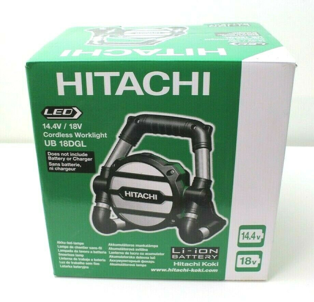 Hitachi 14/4V/18V Cordless Work Light (UB18DGL) - TOOL ONLY