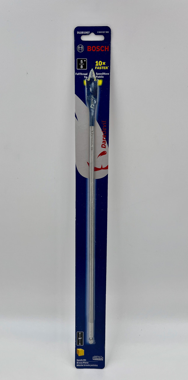 BOSCH DLSB1007 1-Piece 5/8 In. x 16 In. Daredevil Extended Length Spade Bits