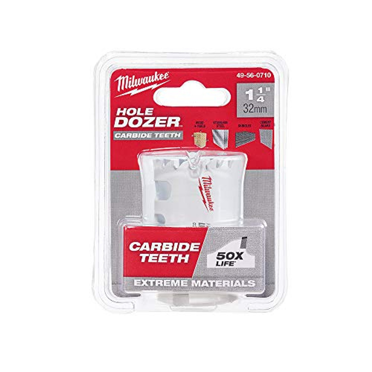 Milwaukee 49-56-0710 Carbide Tooth 1-1/4" Hole Saw