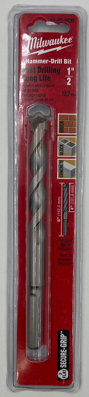 Milwaukee 48-20-8830 Hammer Drill Bit 1/2-by-4-by-6-Inch