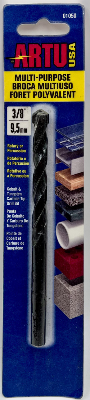 Artu - 3/8In x 5-1/4In Multi-Purpose Drill Bit