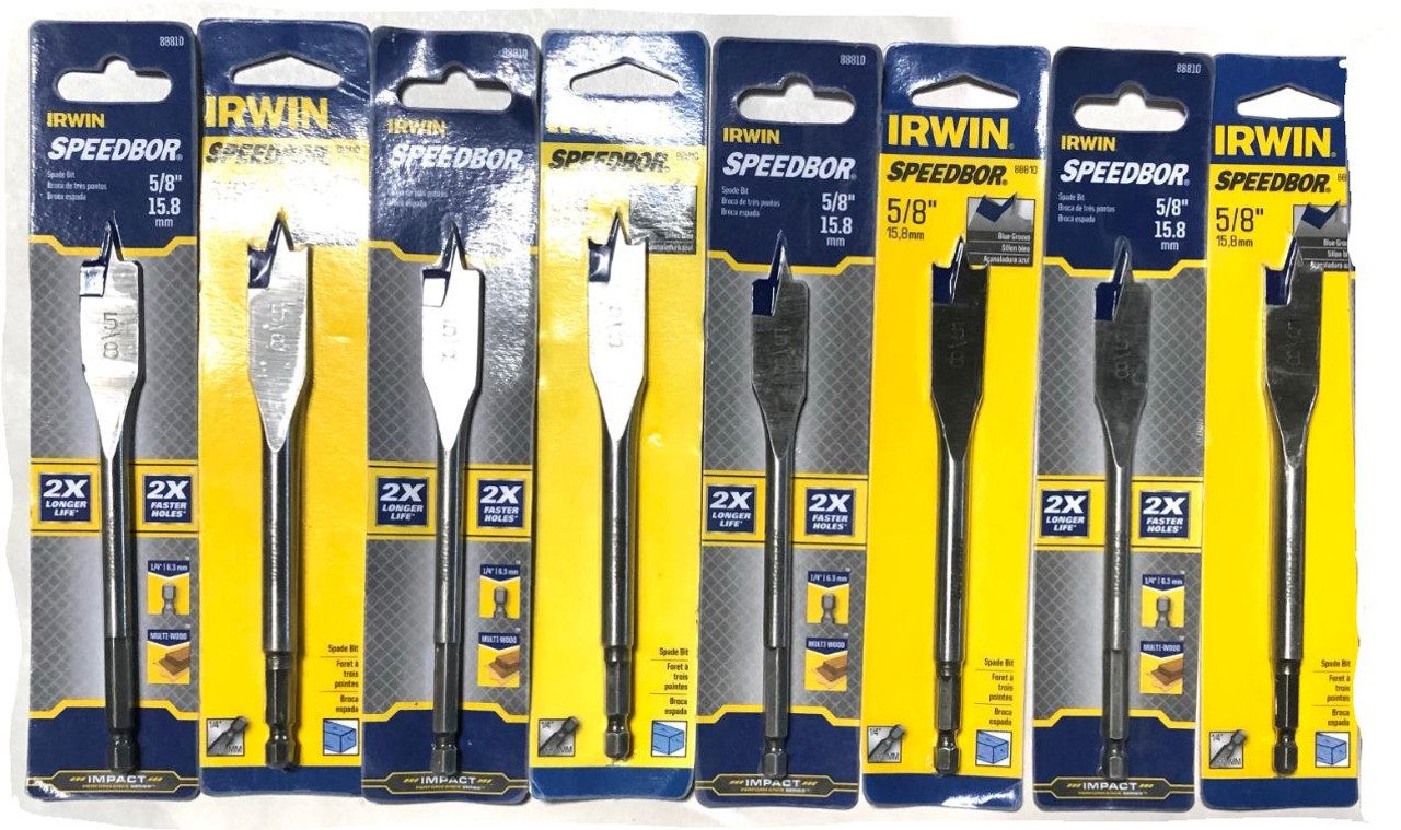 Irwin 5/8 x 6 inch Speedbor Blue-Groove 88810 Spade Bit