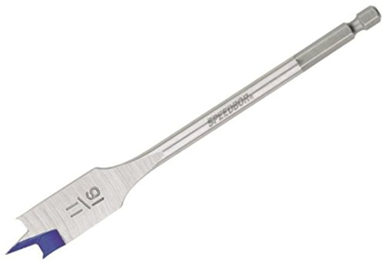 Irwin 11/16 x 6 inch Speedbor Blue-Groove Spade Bit 88811