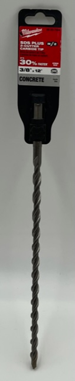Milwaukee 48-20-7454 SDS Plus Hammer Bit 3/8" x 10" x 12" - 2 Cutter