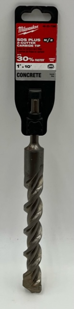 Milwaukee 48-20-7080 SDS Plus Hammer Drill Bit 1" x 8" x 10" - 2 Cutter