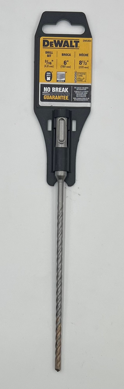 DEWALT DW5404 3/16-Inch x 6-1/2-Inch x 8-1/2-Inch ROCK CARBIDE SDS Plus Hammer Bit