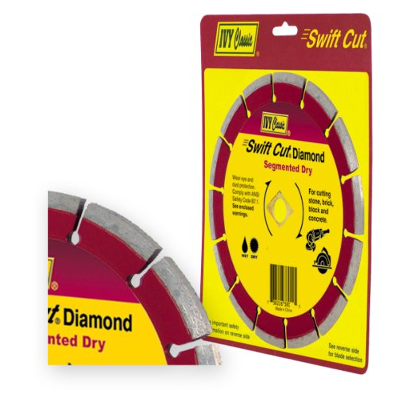 IVY Classic 38042 Swift Cut Segmented Diamond Blade, 4-1/2"