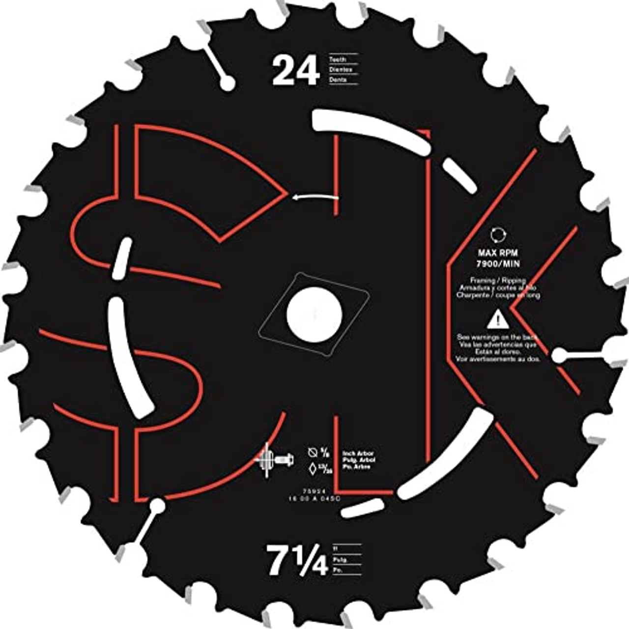 Skilsaw 75924 Carbide Tip Framing Saw Blade, 7-1/4" x 24 Tooth