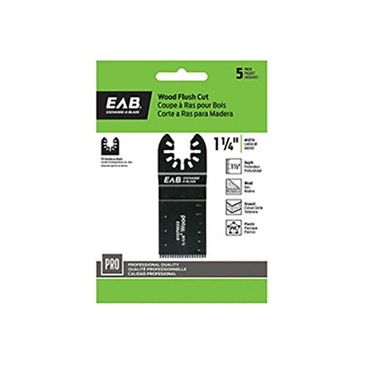Exchange-A-Blade 1070222 Flush Cut Oscillating Blade, 1-1/4 Inch