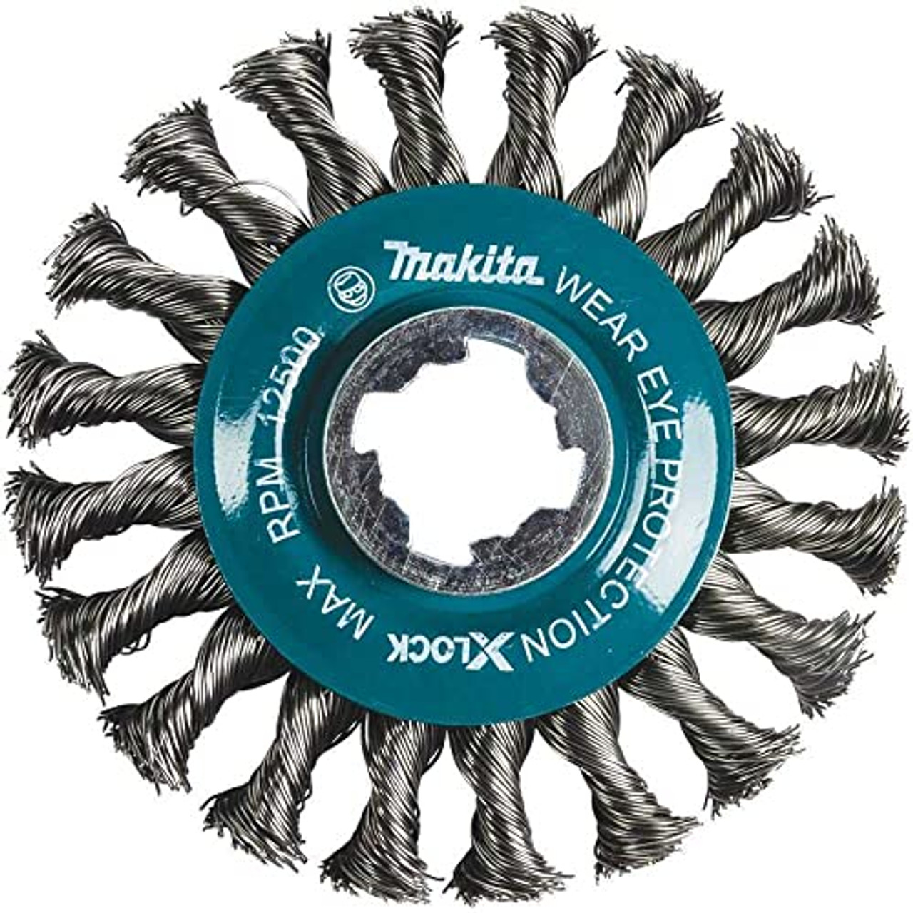 Makita D-72643 X-Lock 4-1/2" Steel Cable Knotted Twist Wire Wheel