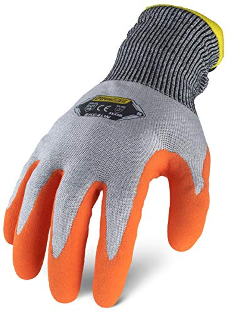 Ironclad SKC4LW-03-M Insulated Cut Resistant Latex Glove; Sandy Latex Coating, A6 Cut Resistant, Size Medium (1 Pair)