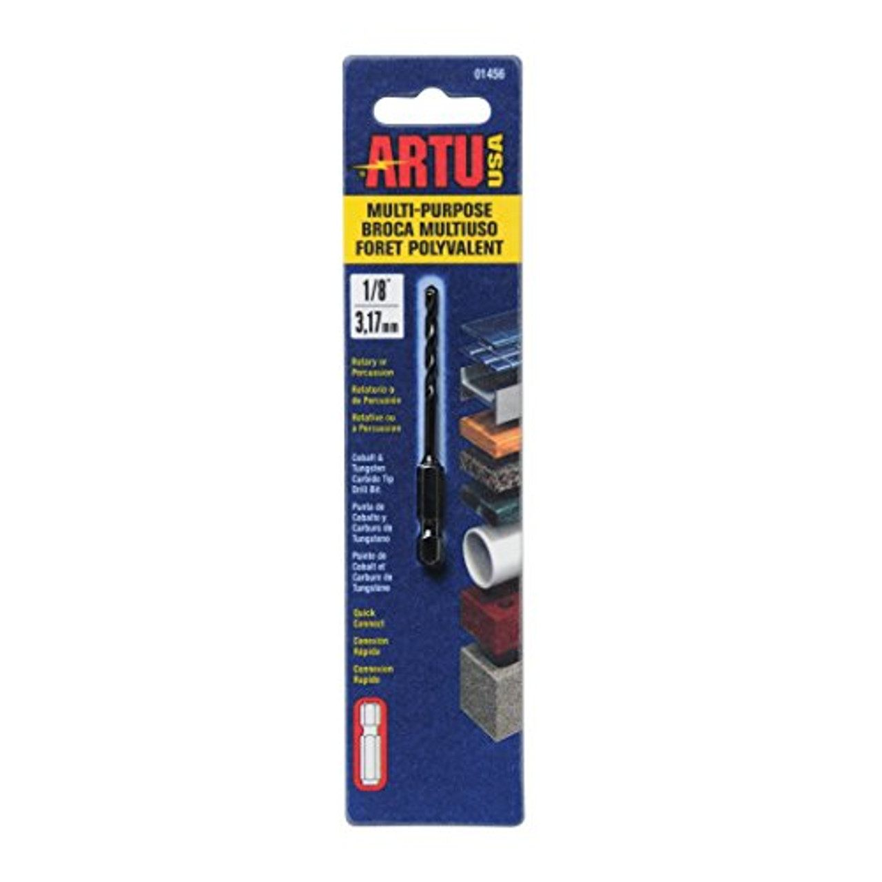 Artu - 1/8In Quick Connect Multi-Purpose Drill Bit