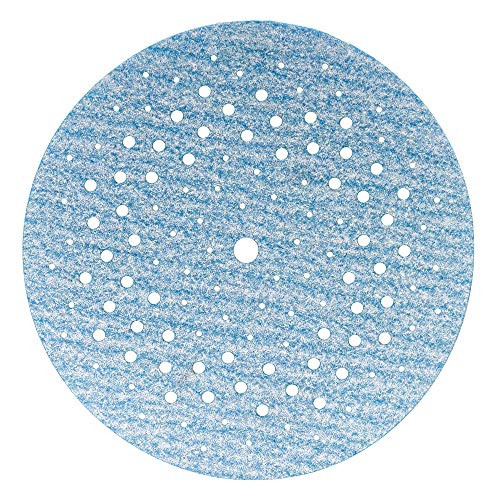 Norton (10-Pack) 3X High Performance Hook and Sand Paper Discs with 5 and 8 Universal Vac Hole, 5" Diameter, Grit P150 Fine