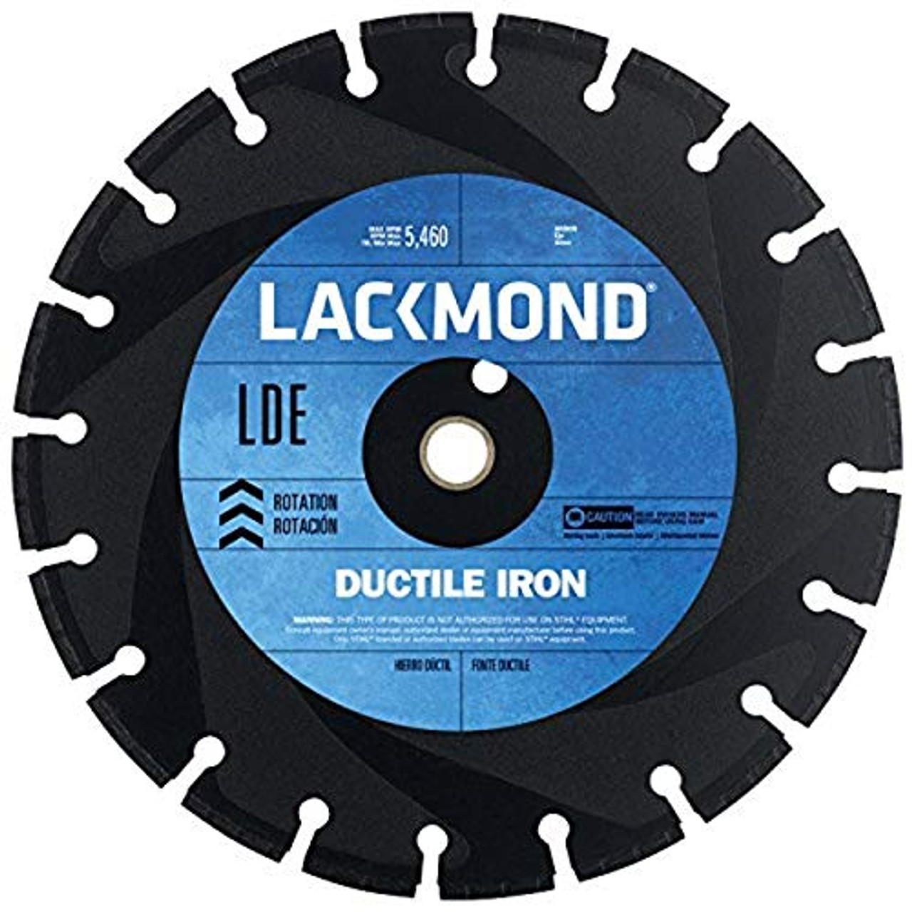 Lackmond LDE141251EP Ductile Iron Diamond Blade, 14"