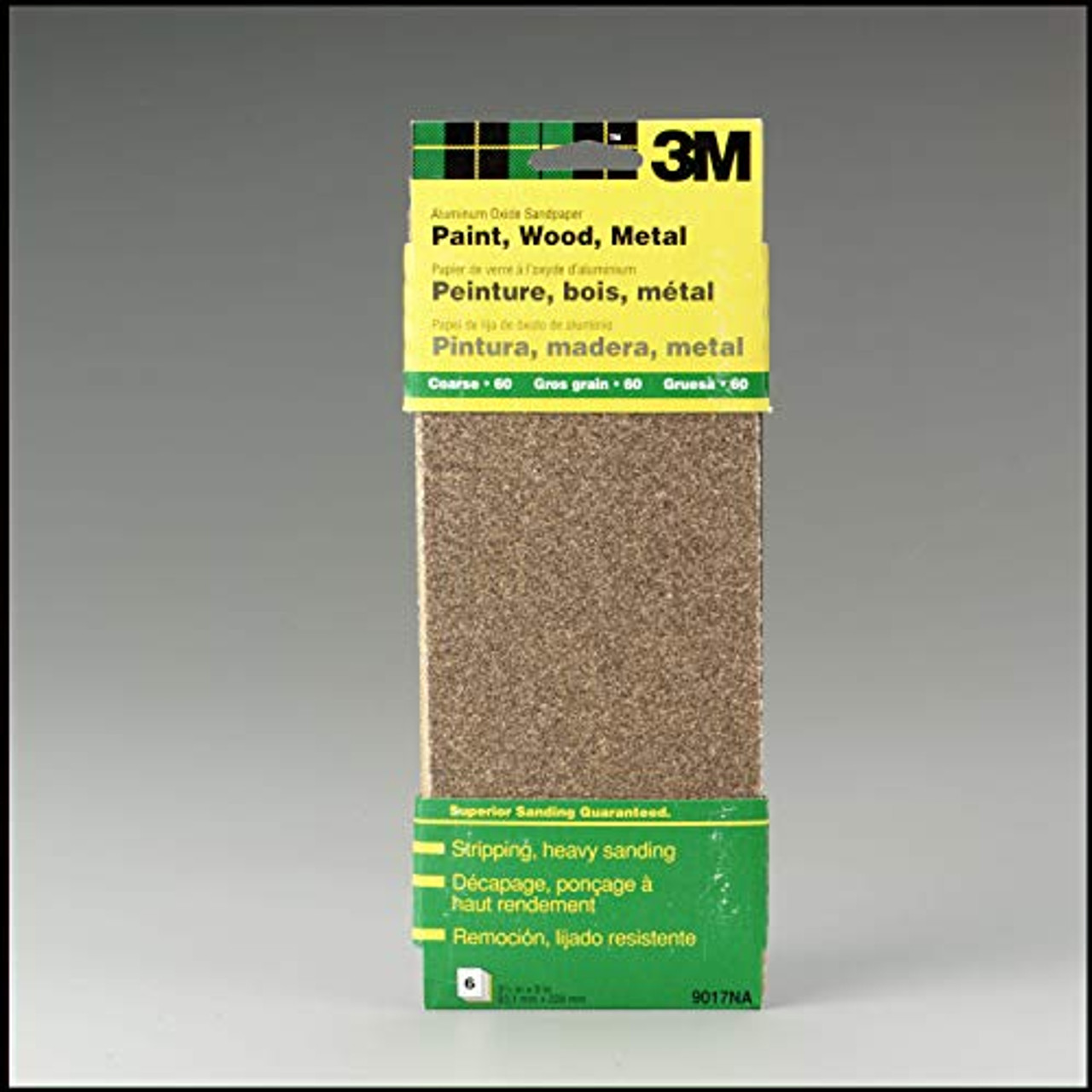 3M 9015NA-CC General Purpose Sandpaper Sheets, 3-2/3-in by 9-in, Fine Grit