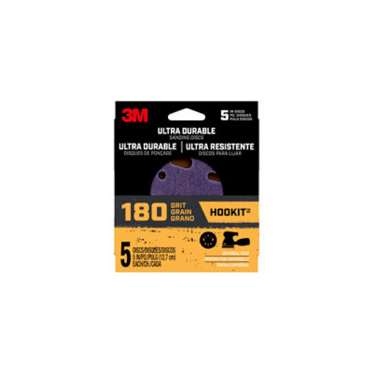 Disc5in5pk180 5 In. Sanding Disc - 180 Grit