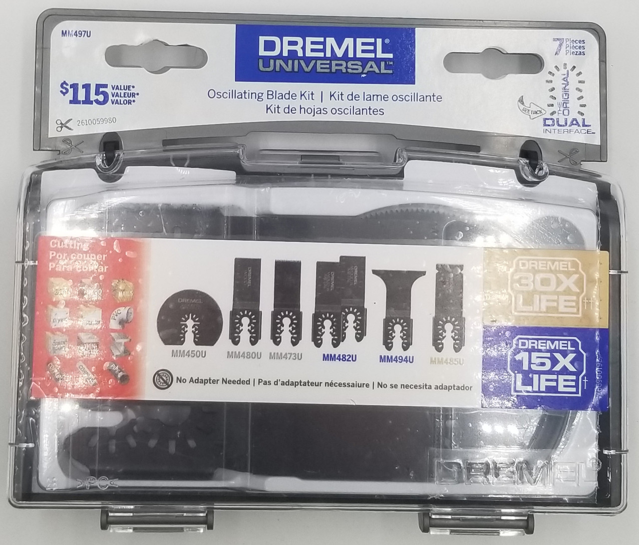 Dremel MM497U Oscillating Blade Kit, 7-Piece