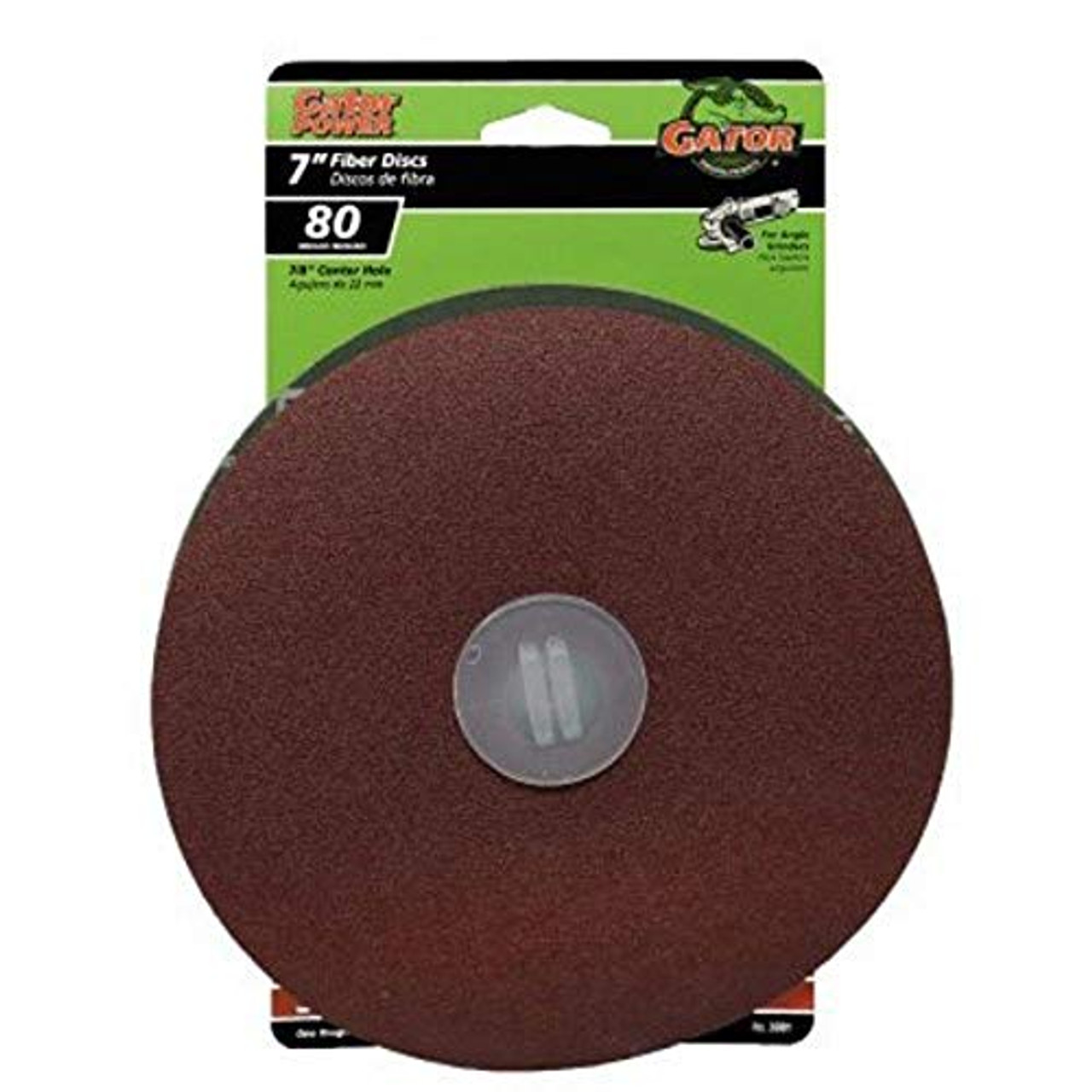 Gator 3081 80 25 CT Grit Sanding Disc, 7-Inch x 7/8-Inch, 3-Pack