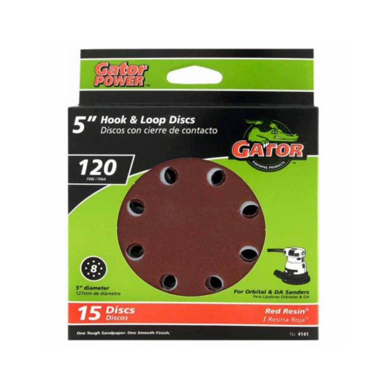 Gator 4140 5 inch 220G Sand Disc (15 Pack)